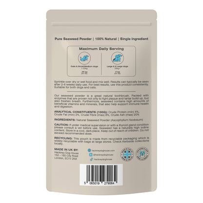 Single Pack | Plaque Seaweed Powder for Dogs | 80 Servings