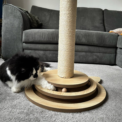 Enrichment Cat Scratcher with Toy