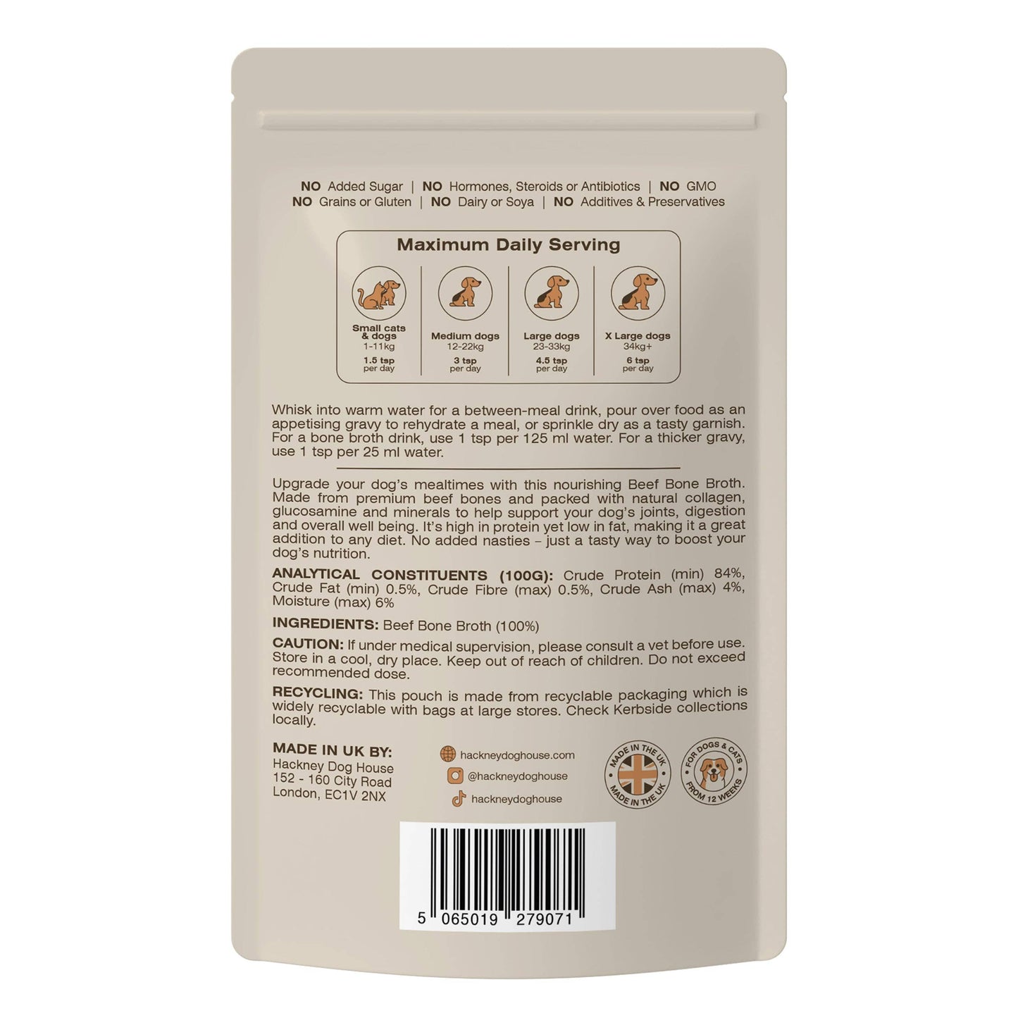 Beef Bone Broth for Dogs | Dog Gravy Food Topper