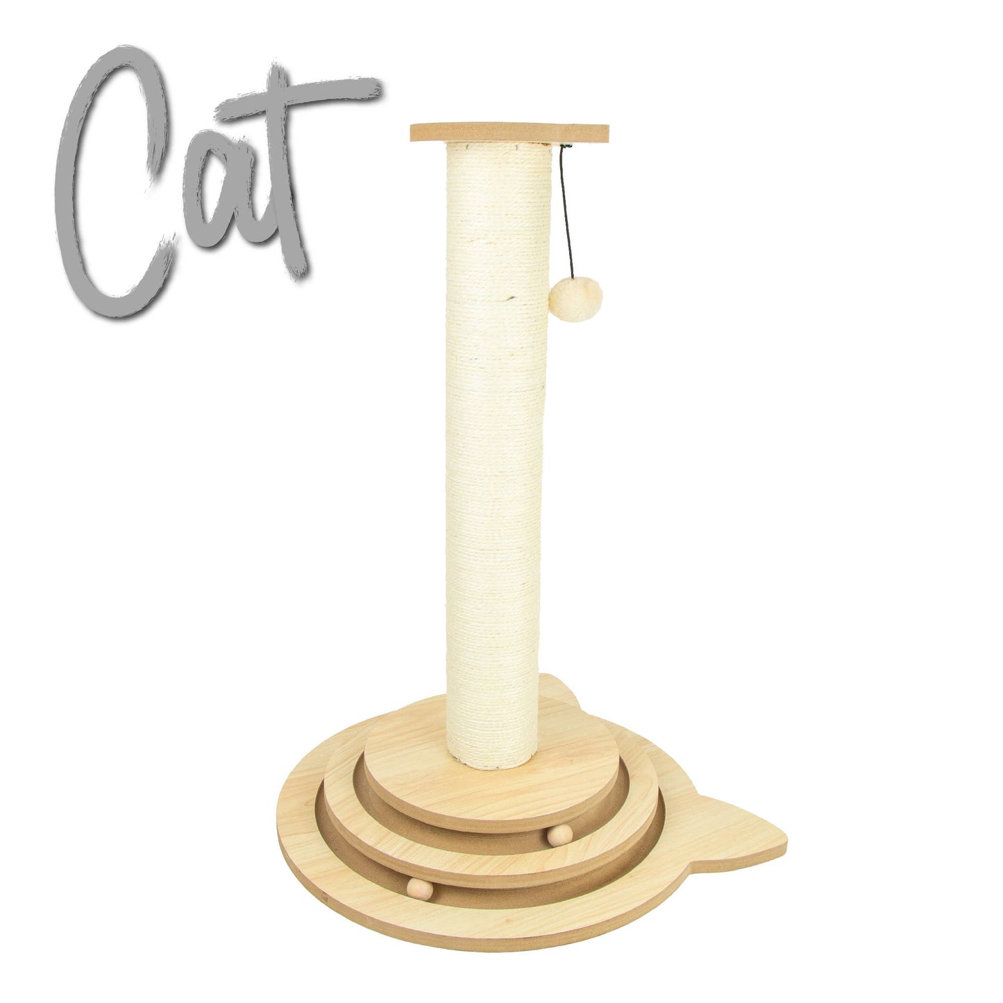 Enrichment Cat Scratcher with Toy