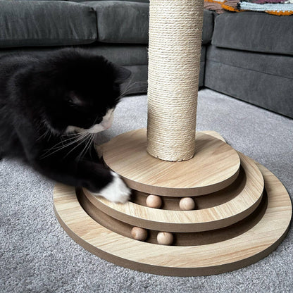 Enrichment Cat Scratcher with Toy